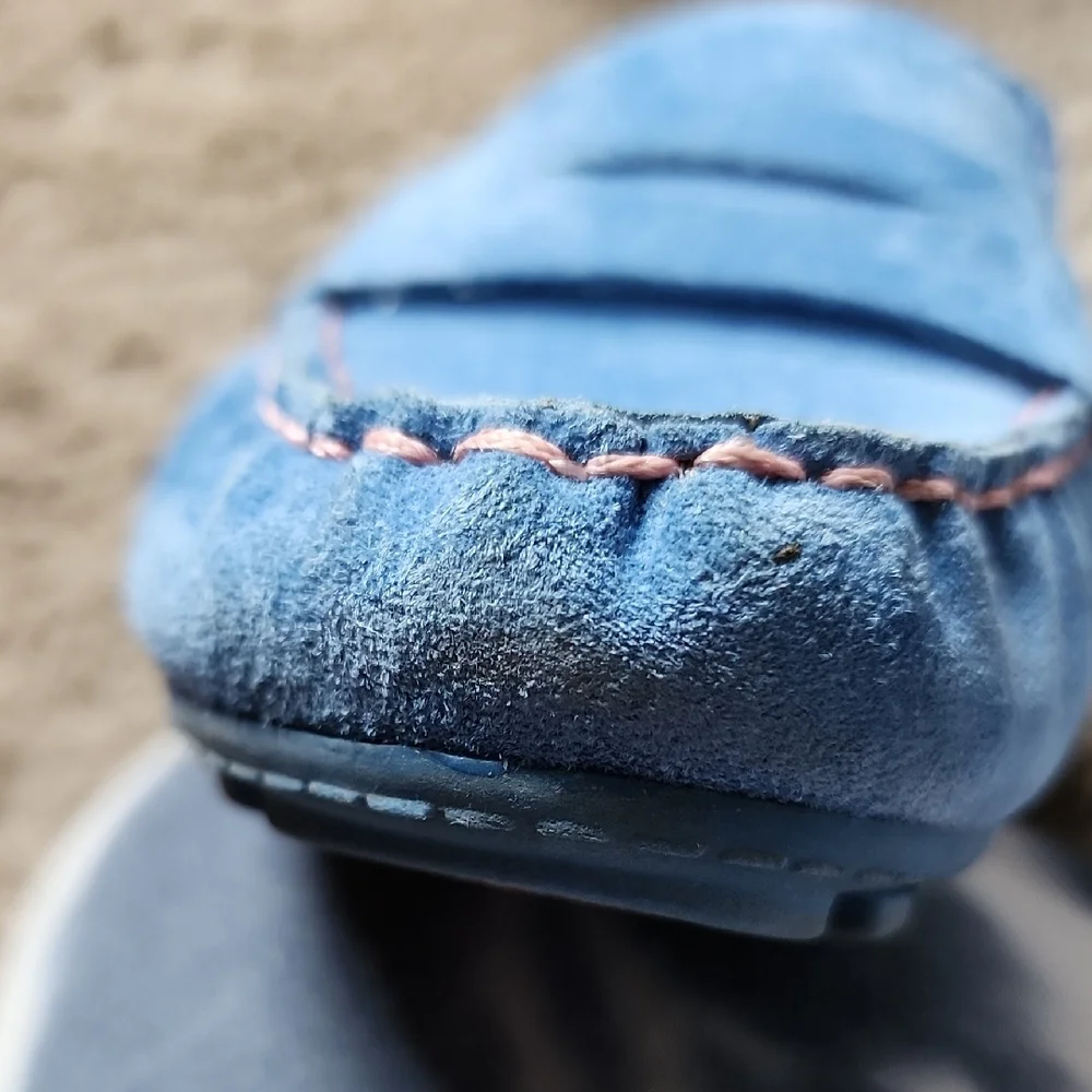 Blue Suede Loafers - Picture 5 of 8